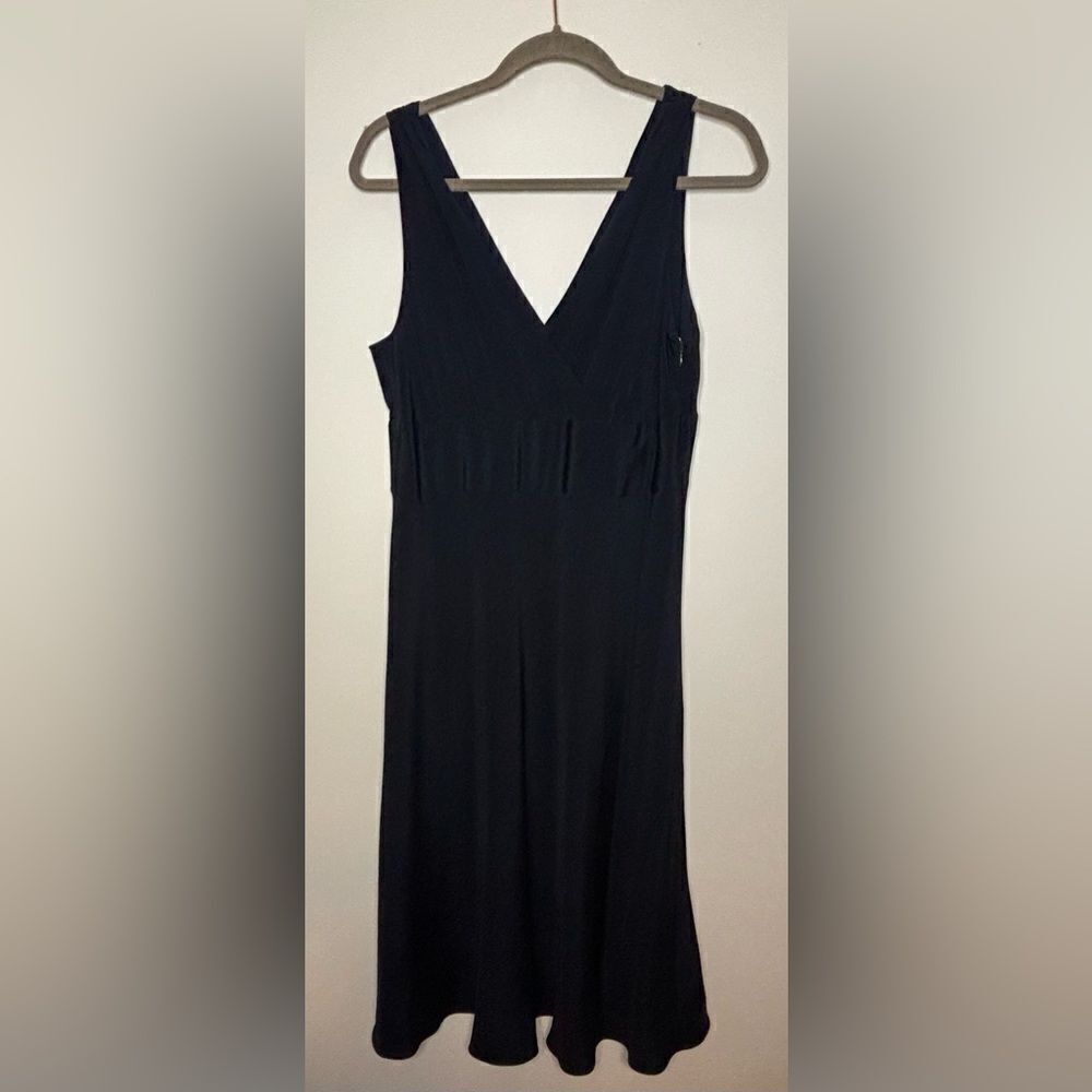 J. Crew EUC navy blue Sophia sleeveless dress Size 14